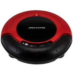 Aspirador Robô de Pó Multilaser HO041 3 em 1 Bivolt 30W - Vermelho/Preto R$346