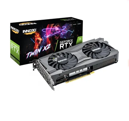 Placa de Vídeo INNO3D GeForce RTX 3060 TWIN X2, 12GB, GDDR6, DLSS, Ray Tracing, N30602-12D6-119032AH