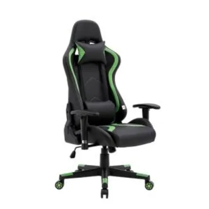 Cadeira Gamer Boom Preto e Verde