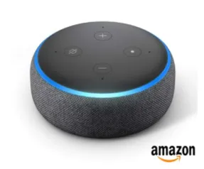 Smart Speaker Amazon com Alexa Preto - ECHO DOT - FAST PRIME