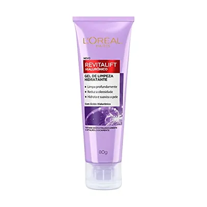 Gel de Limpeza Anti-idade L'Oréal Paris Revitalift Hialurônico, 80g, Lilás