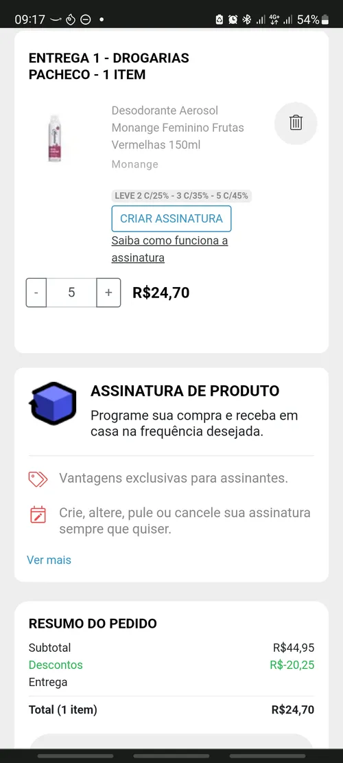 Imagem na descrição da promoção