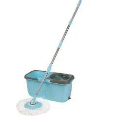 Esfregão Mop Limpeza Prática Mor 8297 Com Balde Azul