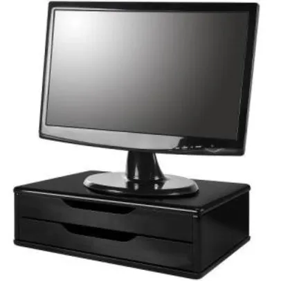 Suporte Para Monitor 2 Gavetas Preto Souza - AME 27,50