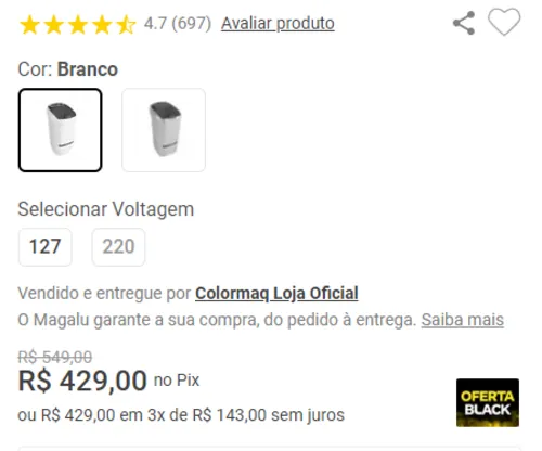 Imagem na descrição da promoção