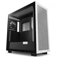 Gabinete Gamer NZXT H7 Flow Mid Tower, Vidro Temperado, White/Black, ATX, Sem Fonte, 2 Fans, CM-H71FG-01