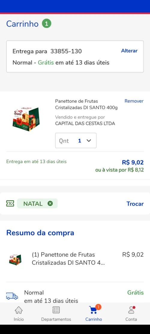 Imagem na descrição da promoção