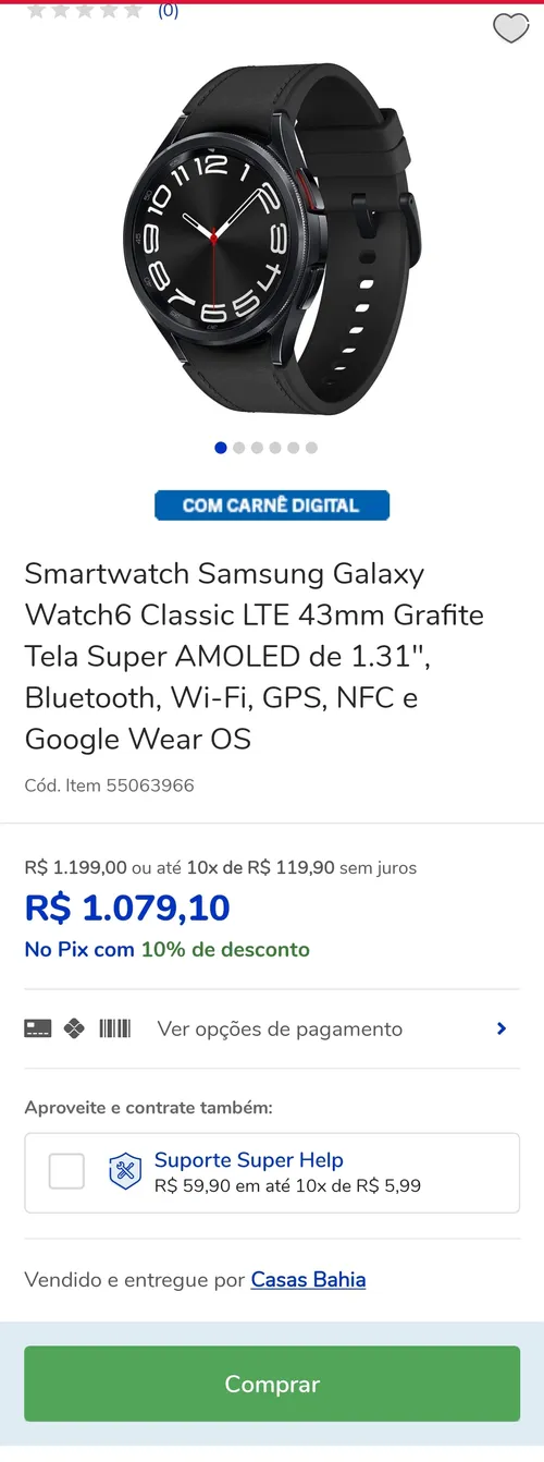 Imagem na descrição da promoção