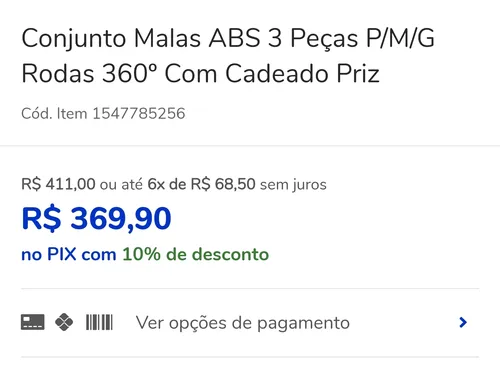 Imagem na descrição da promoção