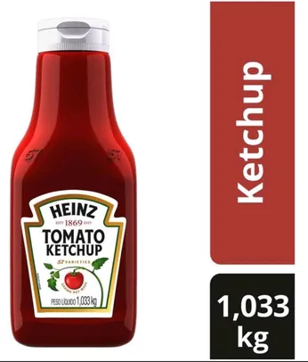 [C. Ouro - LEVE 3 PAGUE 2] Ketchup Tradicional Heinz 1,033 Kg | R$8