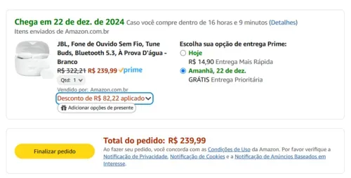 Imagem na descrição da promoção