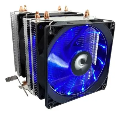 Air Cooler Rise Mode Gamer G700, 2 fans 90mm, LED Azul , 4 heat pipes 2 torres de dissipação 