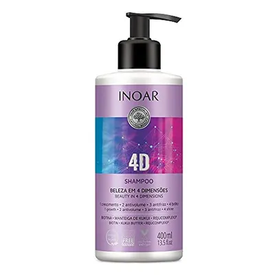 Inoar Shampoo 4D 400 Ml, Inoar