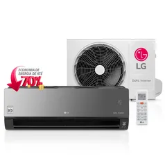 Ar Condicionado Split LG DUAL Inverter Artcool ate 70% + Economico, 12.000 BTUs, Q/F, Espelhado, 220 V - S4-W12JARPA