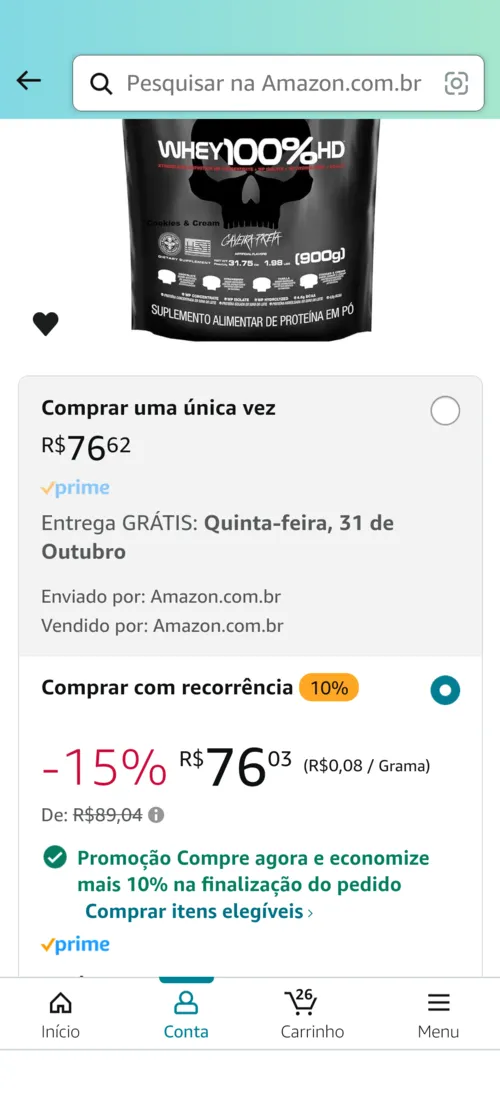 Imagem na descrição da promoção