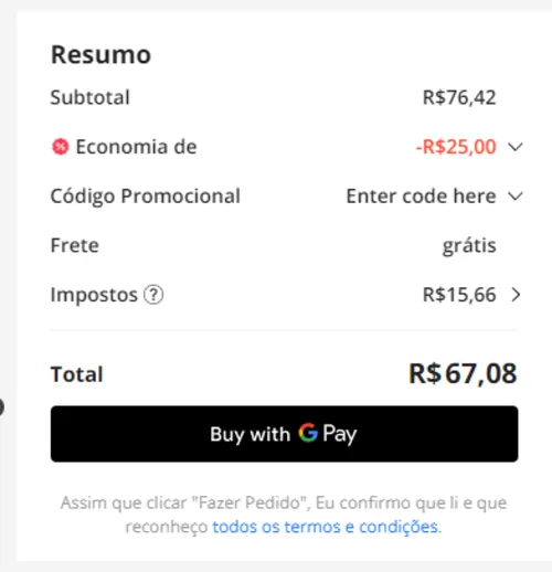 Imagem na descrição da promoção