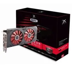 Placa de Vídeo VGA AMD XFX RADEON RX 570 4GB RS XXX ED OC+ DDR5 1284Mhz RX-570P4DFD6