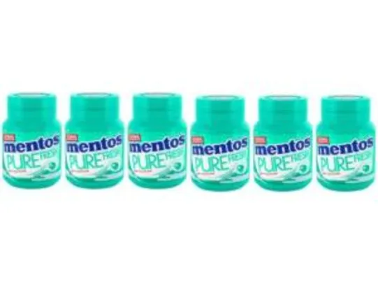 Goma de Mascar Mentos Pure Fresh Wintergreen - 06 Unidades - R$35