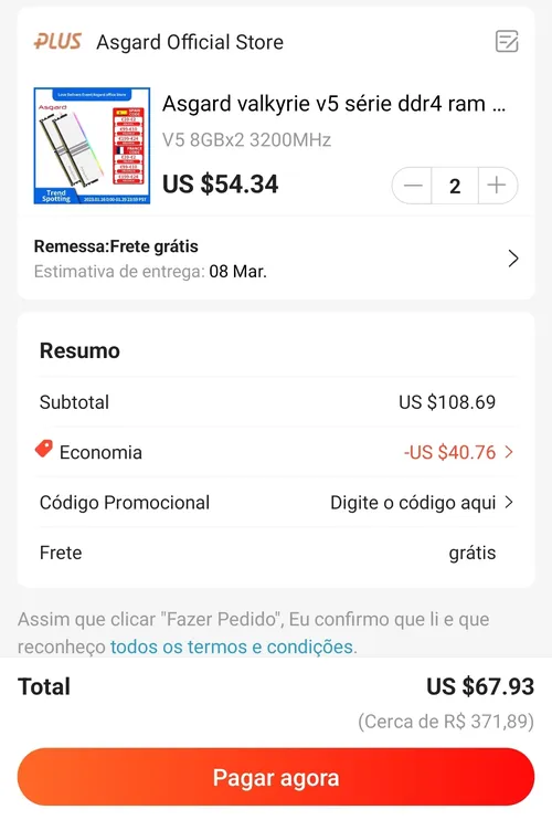 Imagem na descrição da promoção