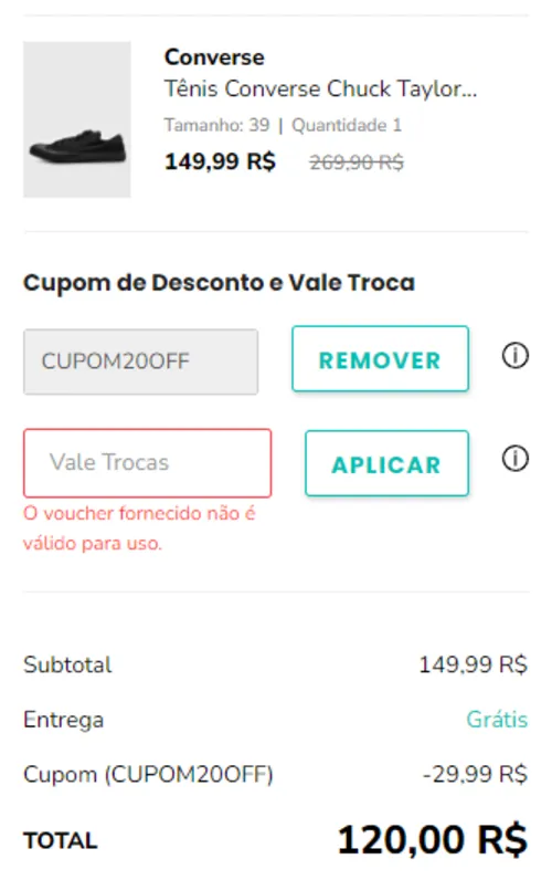 Imagem na descrição da promoção