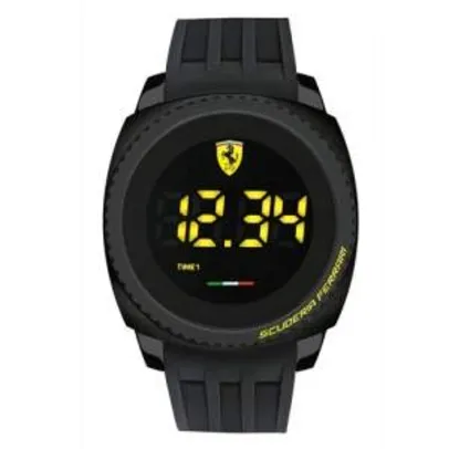 [Vivara] Relógio Scuderia Ferrari Masculino Borracha Preta - 830229 -  FR00000100 por R$ 375