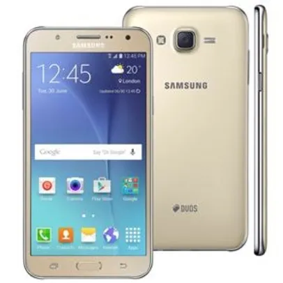 [Casas Bahia] Smartphone Samsung Galaxy J7 Duos Dourado com Dual chip, Tela 5.5", 4G, Câmera 13MP, Android 5.1 e Processador Octa Core de 1.5 Ghz - R$984