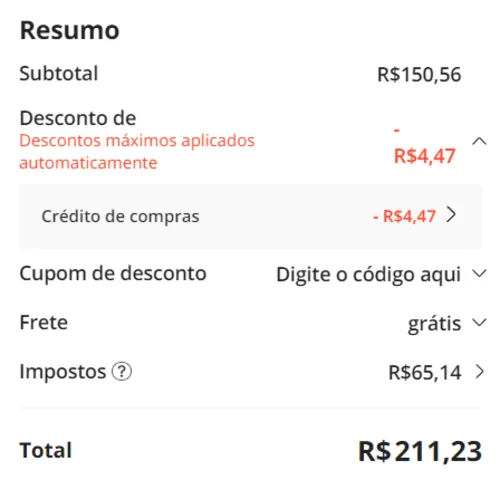 Imagem na descrição da promoção