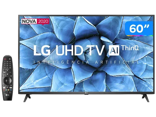 Smart TV 4K LED 60” LG 60UN7310PSA Wi-Fi Bluetooth R$2858