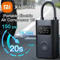 Compressor de ar Xiaomi elétrico portátil para pneu de carro, moto, bicicleta - Recarregável