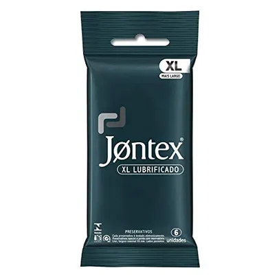 Preservativo Camisinha Jontex Lubrificado XL - 6 Unidades