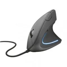 Mouse Ergonômico Trust Verto 1600dpi Preto | R$102