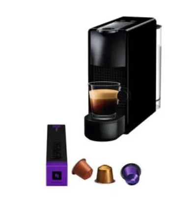 Saindo por R$ 304: Máquina de Café Nespresso Essenza Mini C30 com Kit Boas Vindas - Preta | Pelando