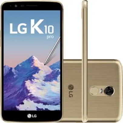 Smartphone LG K10 Pro Dual Chip Android 7.0 Tela 5.7" Octacore 1.5 Ghz 32GB 4G Câmera 13MP - Dourado | R$624