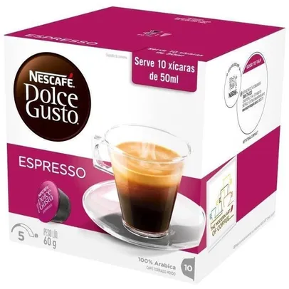 [APP][AME R$11,86] Café em Cápsula Nescafé Dolce Gusto Espresso - 10 Cápsulas