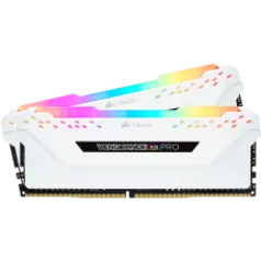  Memória DDR4 Corsair Vengeance RGB Pro, 16GB (2x8GB) 3200MHz, White, CMW16GX4M2C3200C16W