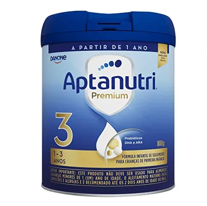 (REC) Danone Nutricia - Aptanutri Premium 3, 1-3 anos, Fórmula de Seguimento, 800g