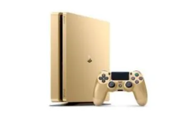 Console Sony Playstation 4 Slim 1TB Gold Bilvolt. Parcele em até 10X SEM JUROS