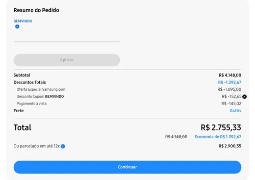 Imagem na descrição da promoção