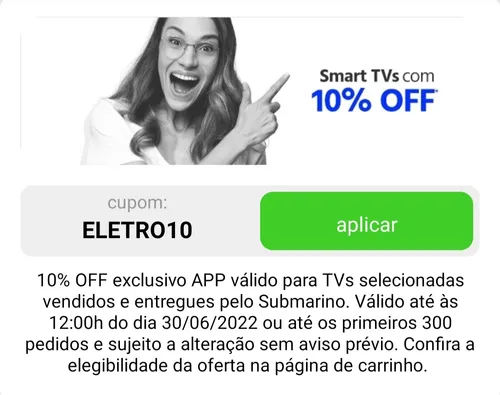 Imagem na descrição da promoção