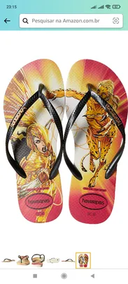 Chinelo Havaianas Slim Heroinas, Feminino, , Havaianas, Feminino, Bege Palha/Cinza Dark Metalico, 37.5