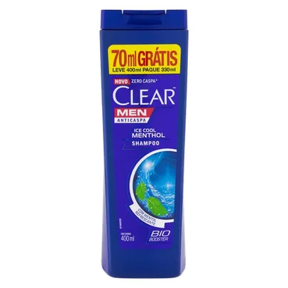 Shampoo Clear Anti-Caspa Limpeza Diária 2 Em 1 Leve 400ml Pague 330ml