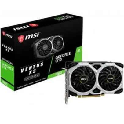 MSI NVIDIA GeForce GTX 1660 Ventus XS 6G OC GDDR5 - r$1159