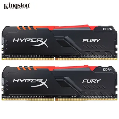 Memória 8GB 2666MHz Kingston HyperX FURY RAM DDR4 RGB 