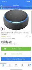 Echo Dot 3ª Geração Smart Speaker com Alexa | R$209