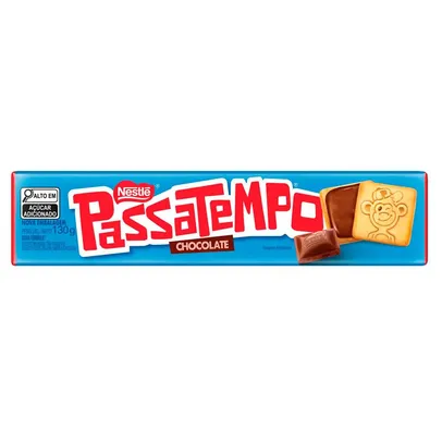 (Leve 3 Pague 2) Biscoito PASSATEMPO Recheado Chocolate 130g