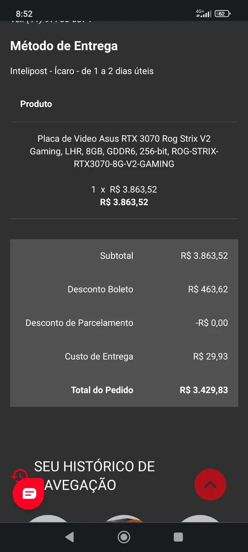 Imagen na descrição da promoção