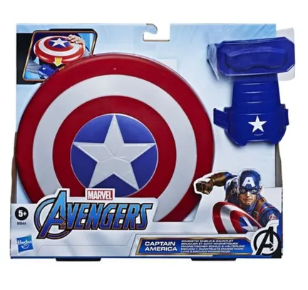 [R$34,99 AME SC] Luva e Escudo Marvel Evengers Magnéticos Hasbro