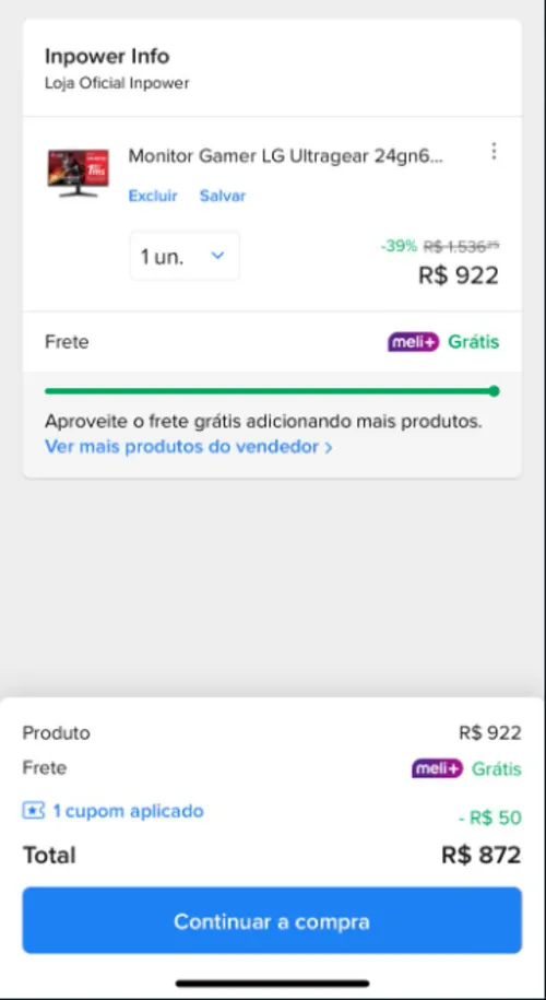 Imagem na descrição da promoção