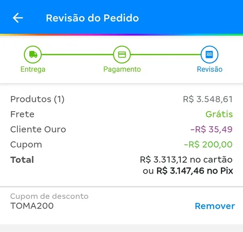 Imagem na descrição da promoção