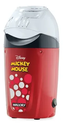 Pipoqueira elétrica Mallory Mickey Mouse ar quente vermelho 1200W 127V